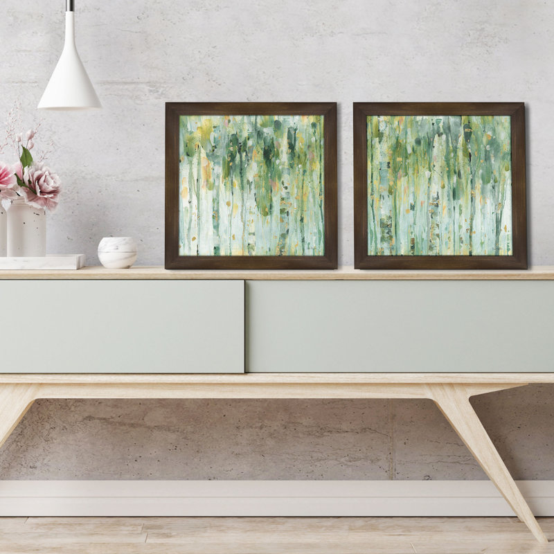 Lisa Audits "The Forest II", ensemble de 2 reproductions sur papier encadrées