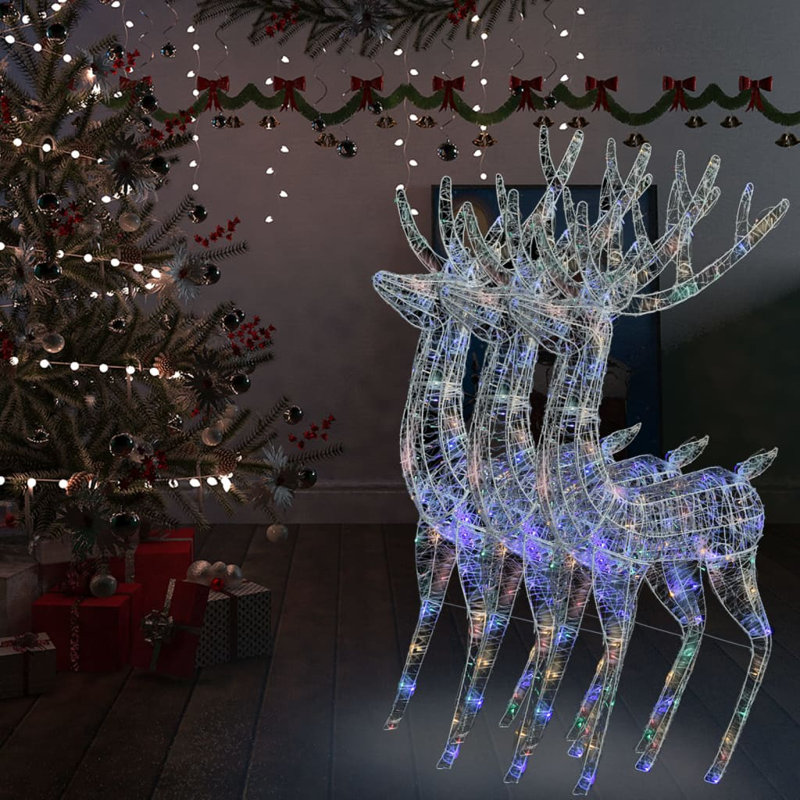 Weather Resistant Acrylic Christmas Decoration, Multicolour