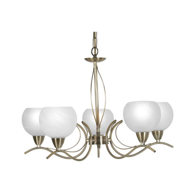 Tina 5 - Light Shaded Chandelier