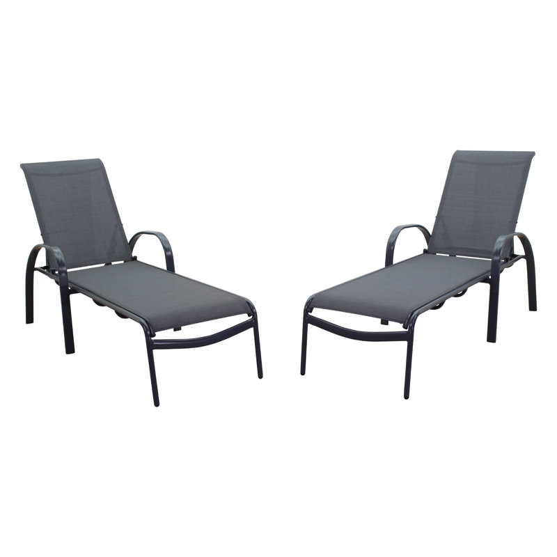 Abbie-Lea Outdoor Rust-Resistant Metal Chaise Lounge