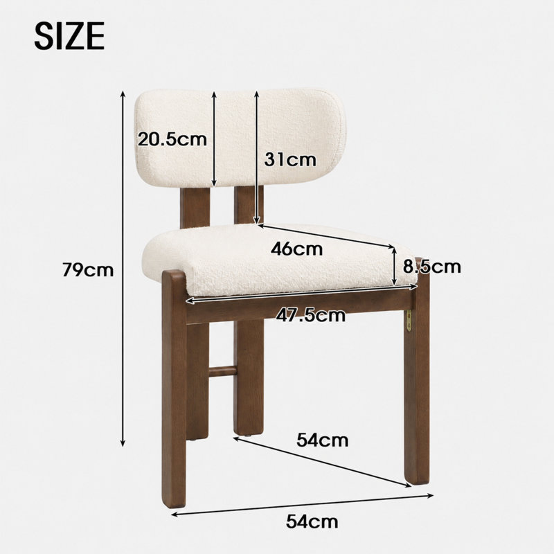 Chasaty Upholstered Dining Chair, 6