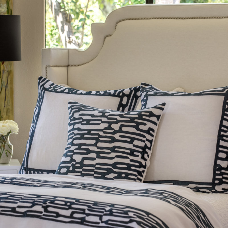 Christian Abstract Linen Quilted Throw Blanket