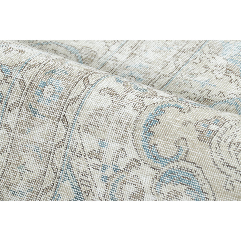 Distressed One-of-a-Kind 9'3X12'7 Hand Knotted Area Rug