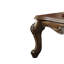 Table basse en chêne antique avec pattes pour grand lit, structure rectangulaire, minimaliste pour la décoration, plateau festonné en bois complexe, aspect brossé à la main, 20 po x 57 po x 35 po avec rangement pour boissons,
