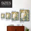 Floral Egret II, reproduction encadrée - bois massif-431336084-431336086