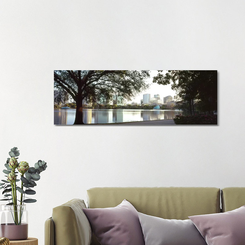 Buildings At The Waterfront - Wrapped Canvas Panoramic Print, 121.92 cm H x 40.64 cm W x 3.175 cm D