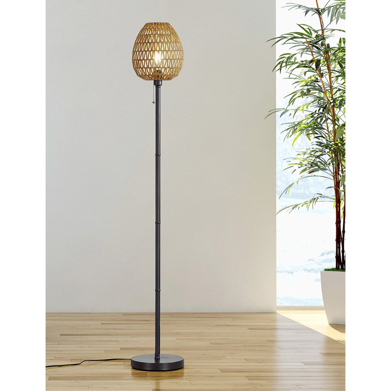 Rakan 68'' Traditional Floor Lamp, Bronze foncé