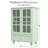 Contemporary Bedroom Buffet Cabinet With Double Glass Doors And Drawer - Mint . Fine Quality, Solid Wood Leg Sturdiness, Tempered Protection. Adjustable Shelf Arrangement, Practical Space.-1862165210