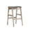 Coast Teak 30" Backless Bar Stool Oys/Heather Gray