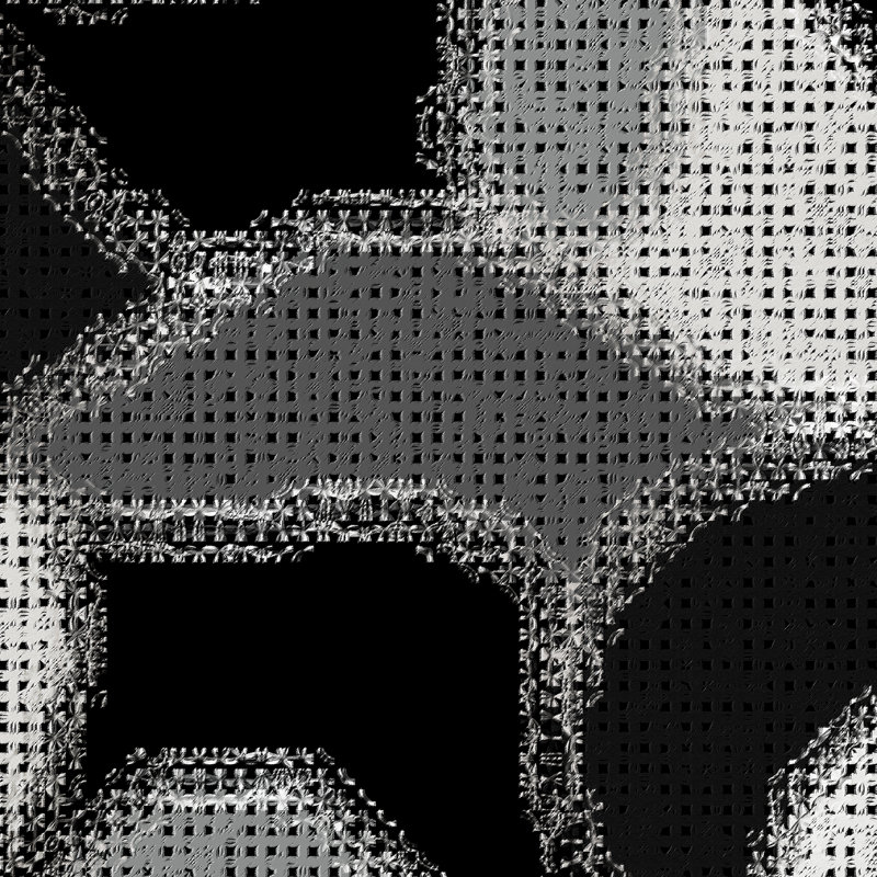 Mosaïque abstraite - peinture sur toile tendue, H 8 po x l 8 po x P 0,75 po