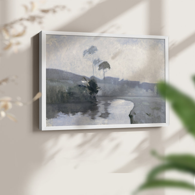 Paysages rétro-DCCLxxi-impression encadrée - réversible, H 22 po x l 28 po, Blanc