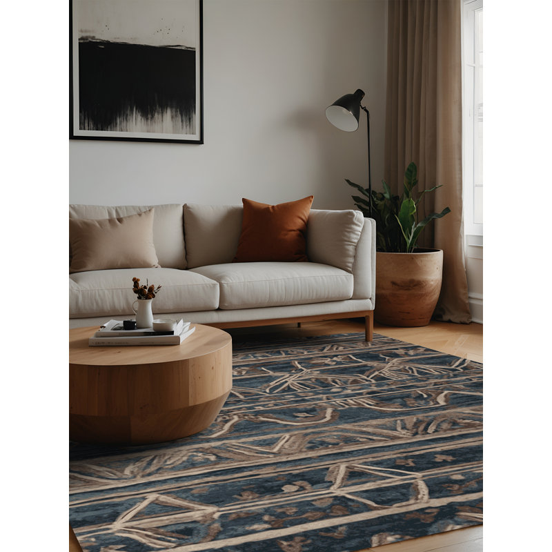 Tapis gris lavable à la machine GSIX03601, Carré 5 pi
