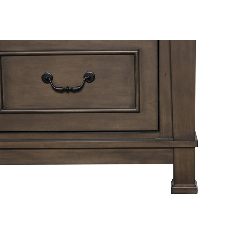 Commode transitionnelle l 62,6 po, noyer foncé