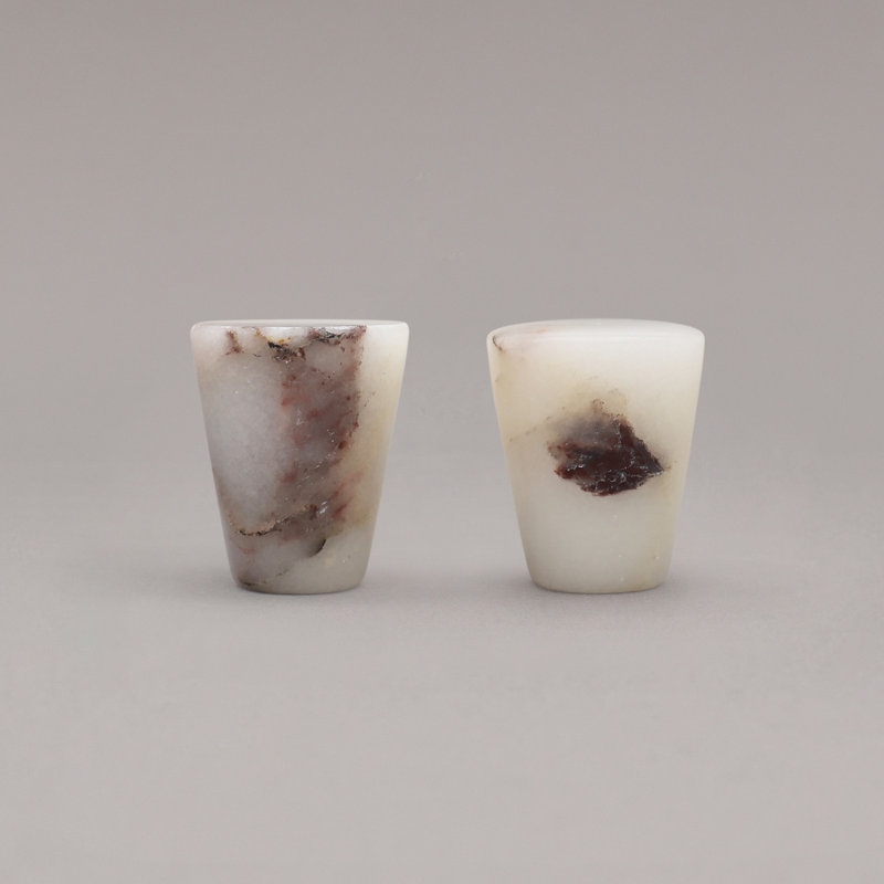 Marble Cone Knob, Calacatta Viola