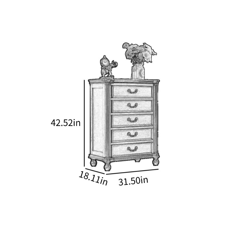 Commode d'appoint européenne, Noyer