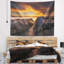 Tapisserie en polyester seascape la perhouse beach sydney avec accessoires suspendus inclus-28500553
