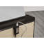 Table de chevet pour chambre à coucher avec charge et 3, table de chevet transitionnelle brune, style 3-1168113195