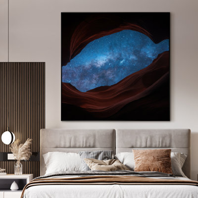 Très grande reproduction d'art sur toile - Paysage naturel, paysage moderne, œuvre d'art, décor pour le salon ou la chambre à coucher - «Assemblage requis du cadre (cadre non fini)»