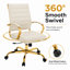 Fauteuil de bureau pivotant en cuir Naudain-53751975-132200685