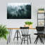 «Misty Fir Forest», reproduction sur toile-1201373641