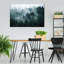 «Misty Fir Forest», reproduction sur toile-1201373646