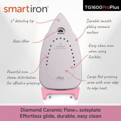Oliso 1800 Watt Non Stick Soleplate Iron