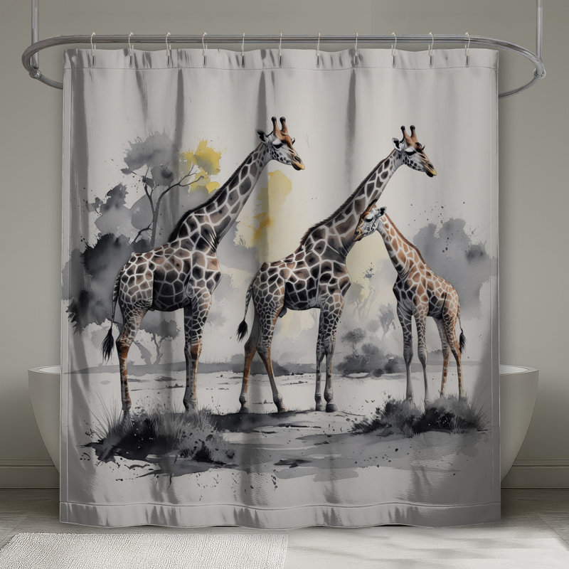 Rideaux de douche Girafe, L 70 po x H 72 po