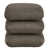 Repose-pieds contemporain contemporain - brun