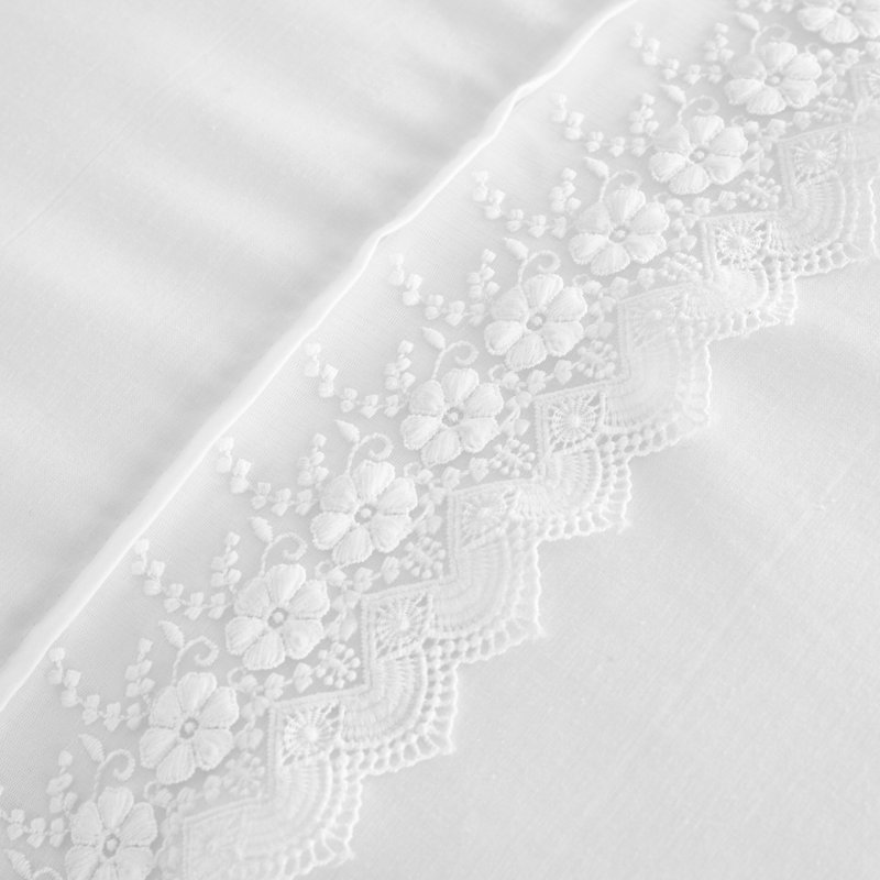 Delicate Lace Duvet Cover Set, 135 x 200cm Duvet Cover + 1 Standard Pillowcase