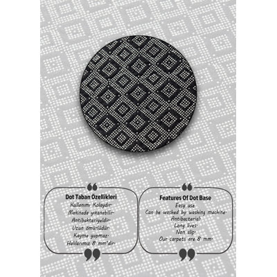 Tapis noir / gris Mccardle