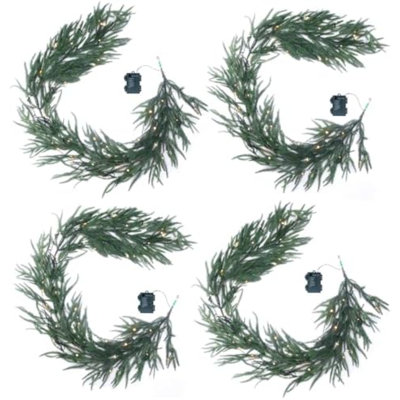 72 " Pre-Lit Spruce Garland
