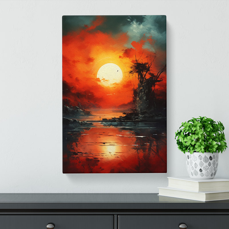 Sunset Action No.2 - Wrapped Canvas