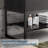 24" Modern Single Bathroom Vanity Set with Ceramic Sink Top, Open Shelf, Metal Frame-1920206922