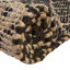 Tapis noir en jute / sisal tissé à plat à la main Asad-1833047428