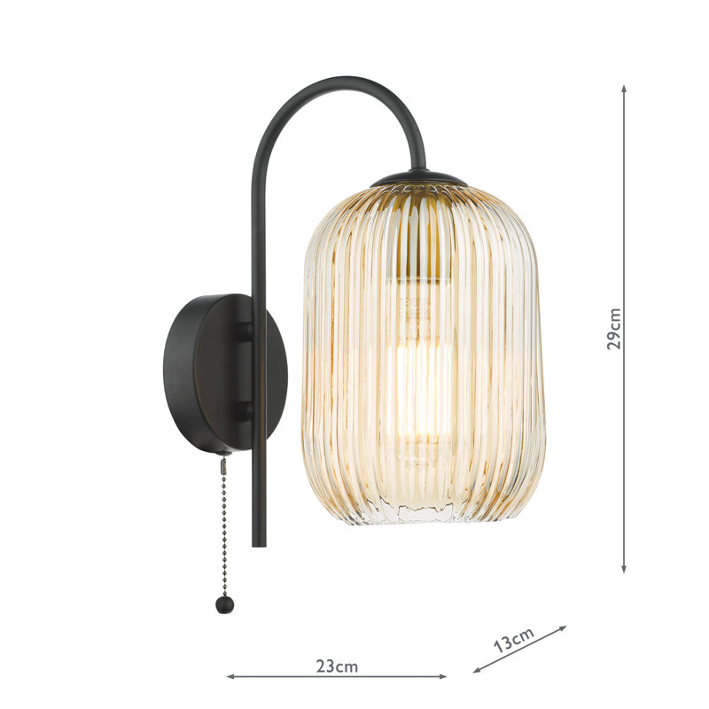 Wall Light, Champagne, Black