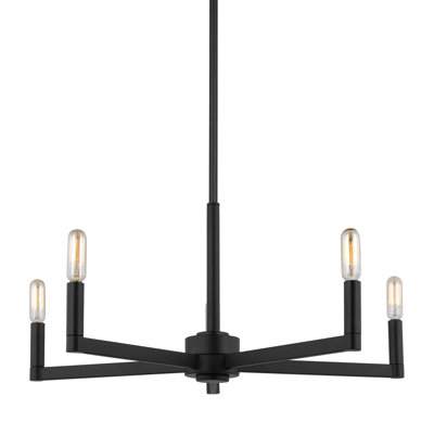 Haines 5 - Light Dimmable Modern Linear Chandelier