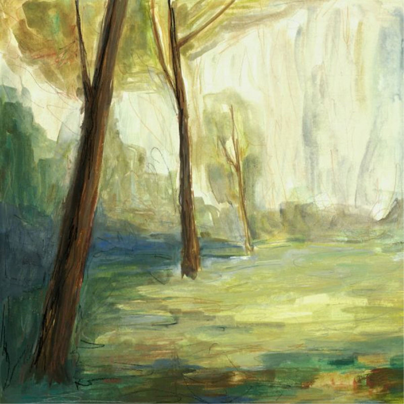 Afternoon Forest I Print by Elle Youngstrom, Glass Coat, 24" H x 24" W