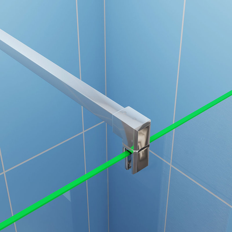 Raci 1950mm H Walk In Glass Screens with Glass, 800mm