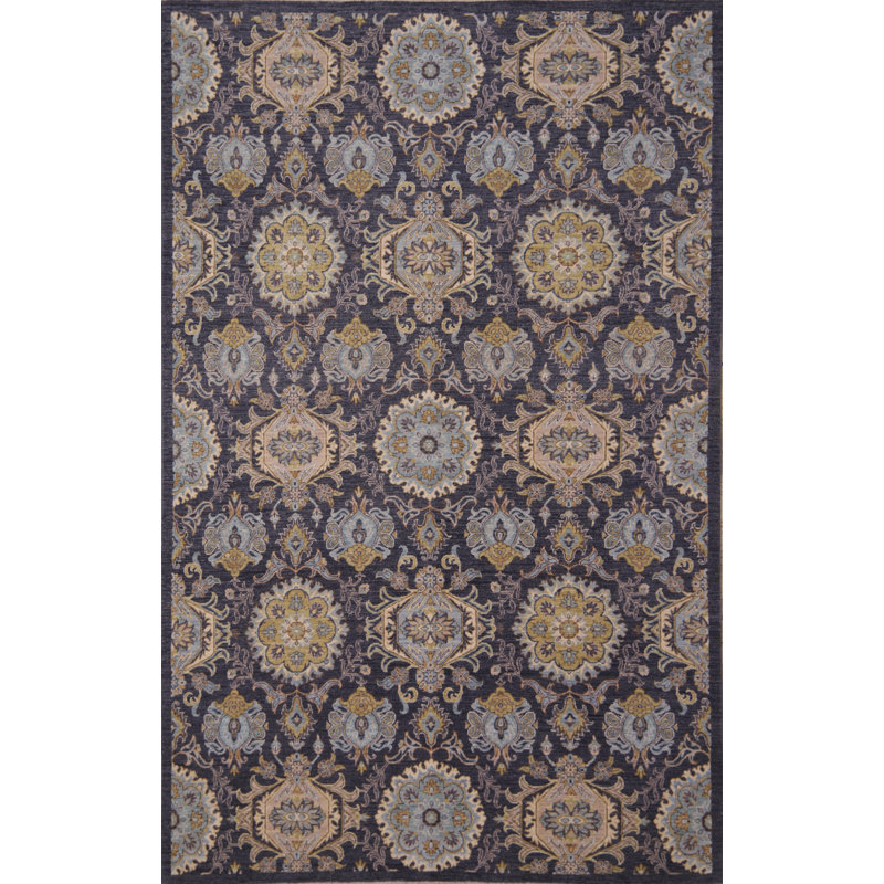 Ziegler Hand-Knotted High-Quality Dark Gray Area Rug