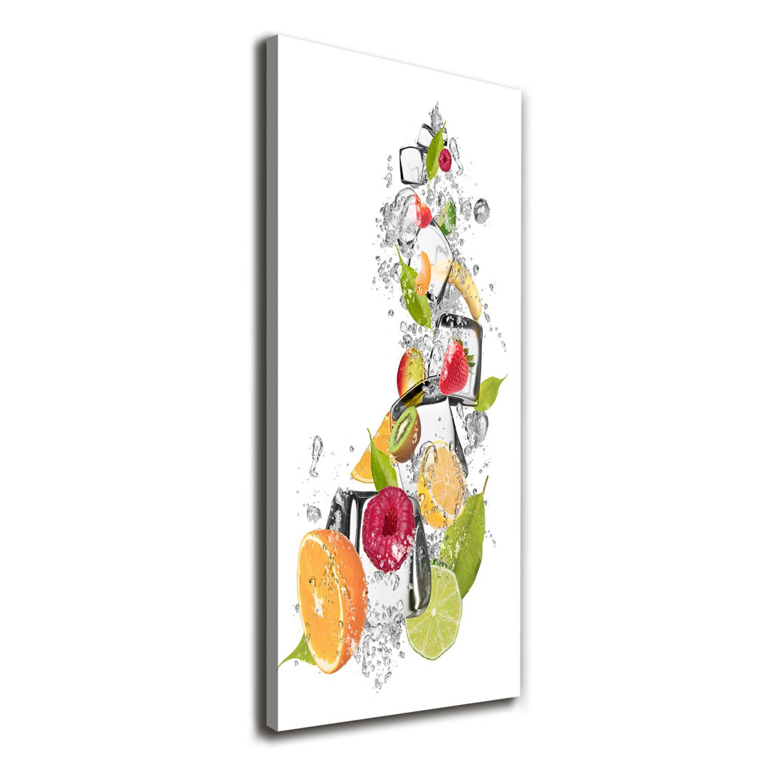 Obst und Eis - Kunstdrucke auf Leinwand - Wrapped Canvas