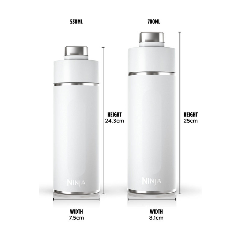 Ninja Thirsti 530 ml Travel Bottle DW1801EUUK, White