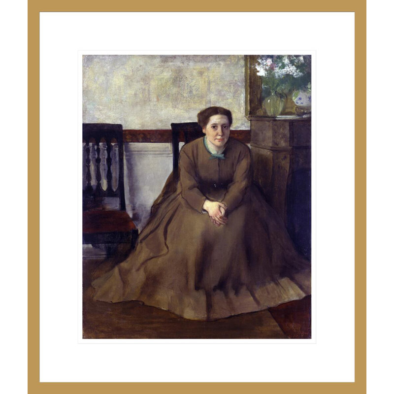 «Victoria Dubourg» par Edgar Degas, impression giclée encadrée, H 20,64 po x l 17,75 po