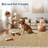 Floral Bordered Kitchen Rug – Minimalist, Non-Slip, Washable Runner for Hallways, Entryway, Bedroom-508852151