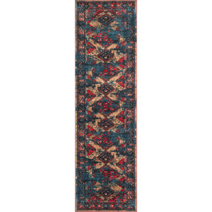 Yarra Southwestern Blue/Red Area Rug