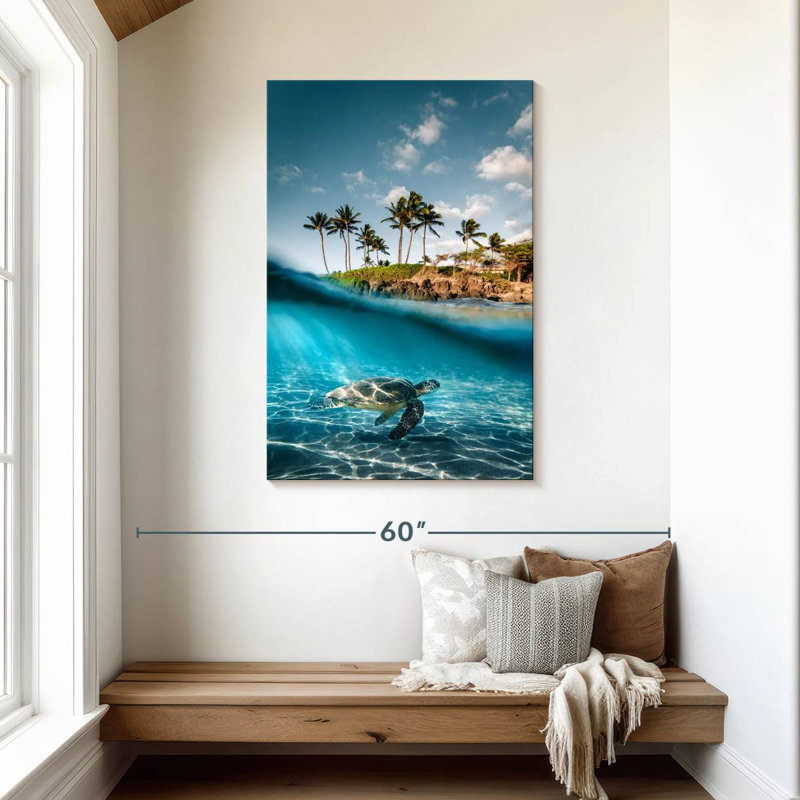 Brampt Land And Sea Turtle, 45" H x 30" W