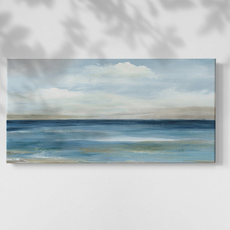 Serene Coast- Gallery Wrapped Canvas -Ready to Hang, 16'' H x 32'' W