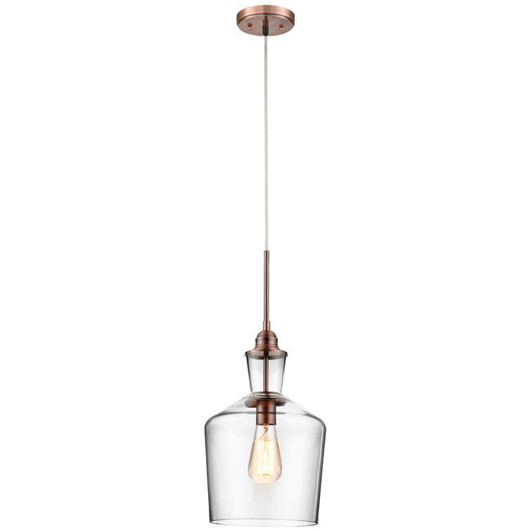 Raymonde 1 - Light Antique Brown/Clear Pendant