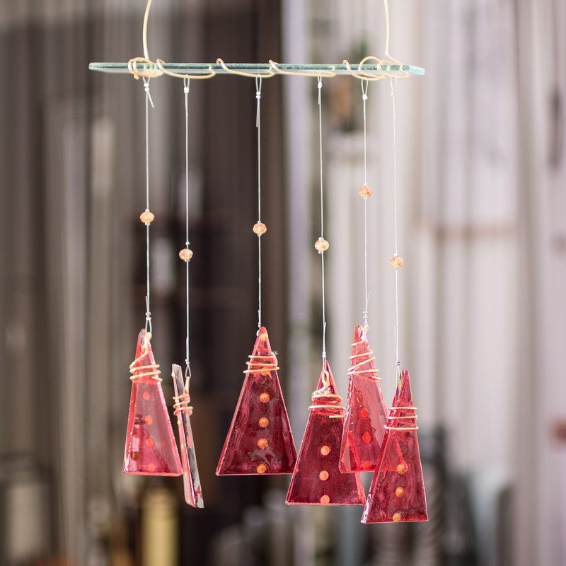 Carillon en verre recyclé fait à la main The Holiday Aisle®