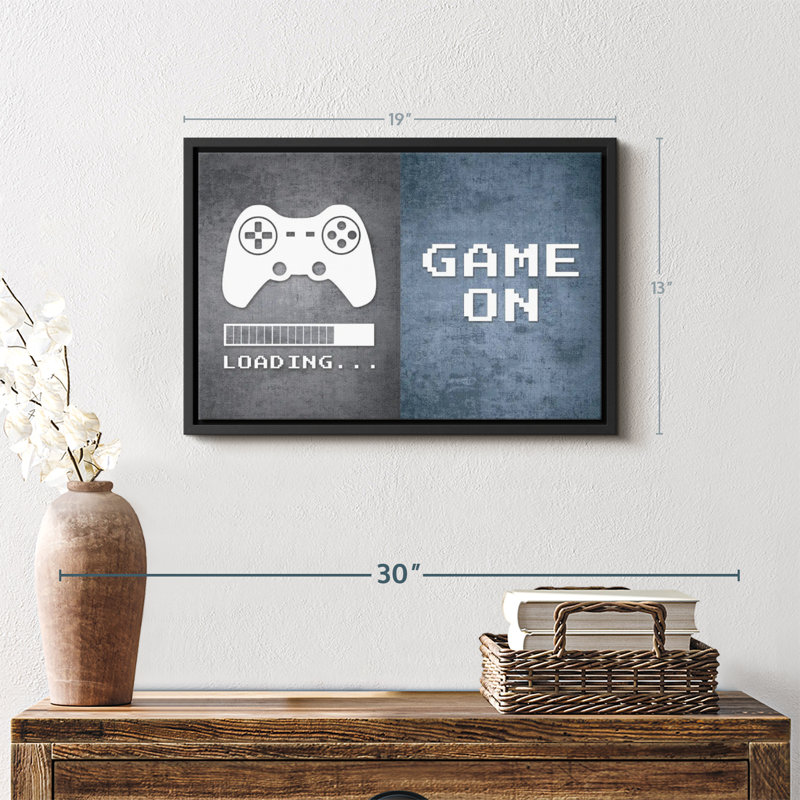 " Loading Game On Canvas Print ", 13" H x 19" W