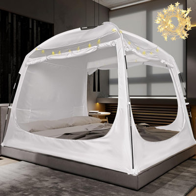 Bed Tent Bed Canopy Breathable 100% for Adult and Kids- Original Design Light Reduction 80%